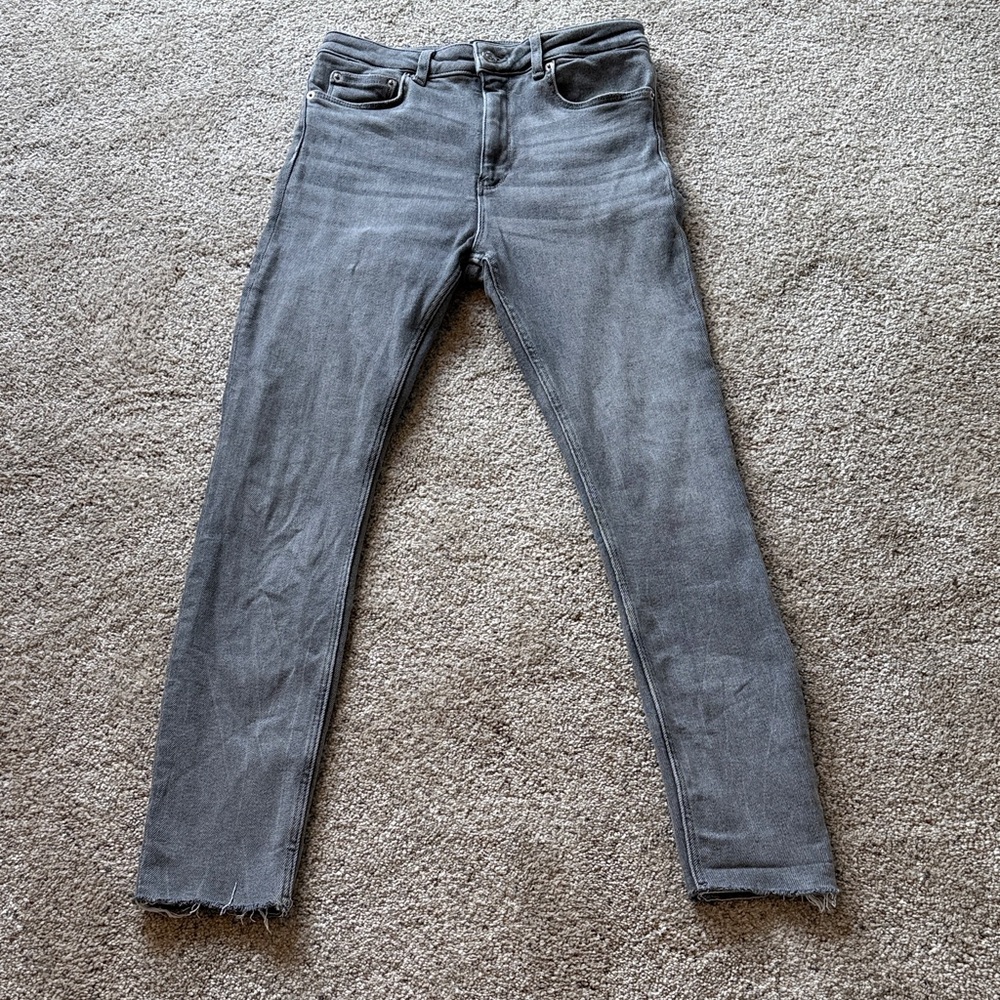 Zara black tag high quality Light Gray Denim jeans euro 38 us 6